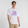 New Balance X Face Oka Smile Logo Graphic T-shirt In White