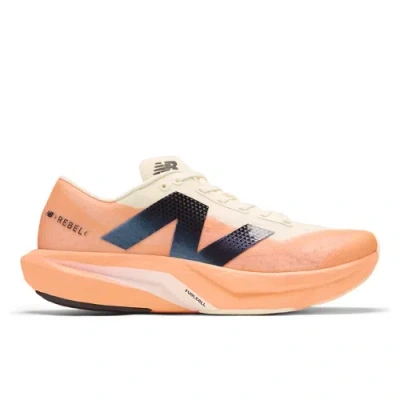 New Balance Men Rebel V4 Shoes In Orange Biege In Multi