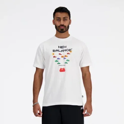 New Balance Men's Gamer Tag Graphic T-shirt In White