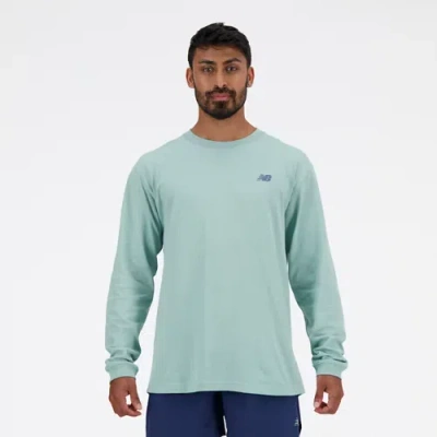 New Balance Men's Heritage Graphic Long Sleeve T-shirt In Green