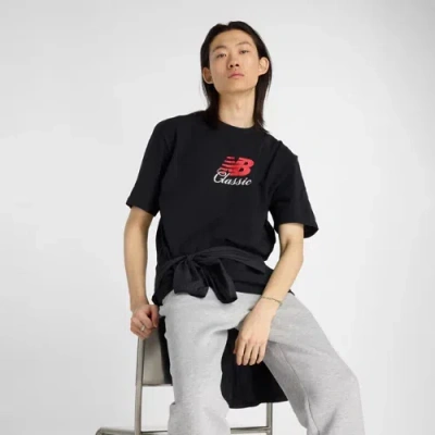 New Balance Men's Hoops Classic Graphic T-shirt In Black