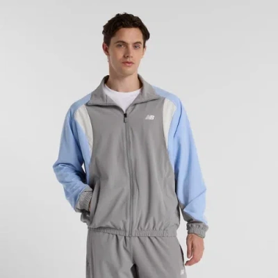 New Balance Men's In Game Woven Track Jacket In Grey