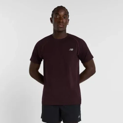 New Balance Men's Knit T-shirt In Purple
