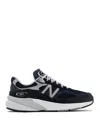 New Balance Printed Suede Mesh Sneakers With Cushioned Sole In Eclipse