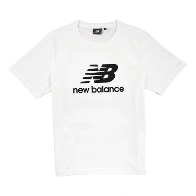 New Balance Men's Logo Short Sleeve White