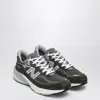 New Balance Low Made In Usa 990v6 Olive Green Trainer