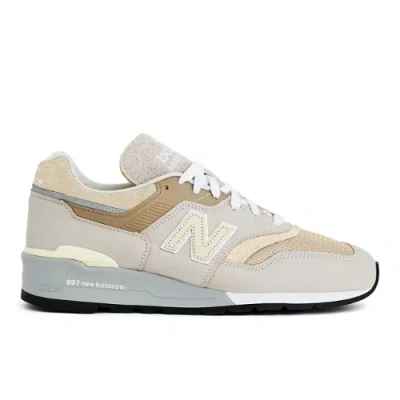 New Balance Mius 997 Rubber-trimmed Suede And Mesh Sneakers In Neutrals