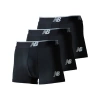 New Balance Men's Mens Mesh 3 Inch Boxer Brief No Fly 3 Packs In Black