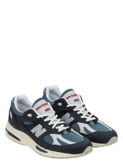 NEW BALANCE MEN'S NAVY BLUE/WHITE SNEAKER MADE