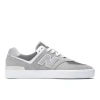 New Balance Unisex Nb Numeric 574 Vulc Skateboarding Shoes In Grey/white