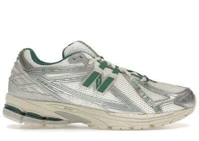 Pre-owned New Balance Men's  1906r Tennis Pack Sneakers In White/silver Metallic/green