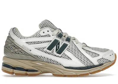 Pre-owned New Balance Men's  1906r White Cream Sneakers In Sea Salt/pebble/green