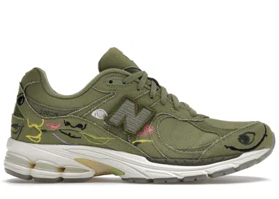 Pre-owned New Balance Men's  2002r Bryant Giles What Now? Sneakers In Iguana/capulet Olive