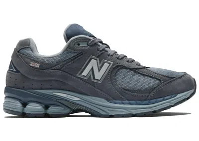 Pre-owned New Balance Men's  2002r Grey Sneakers In Castlerock/blue Grey