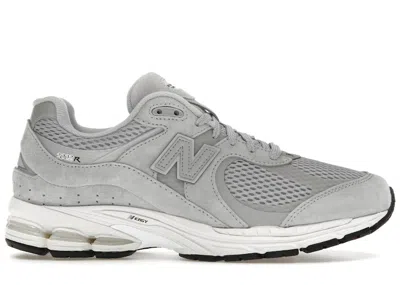 Pre-owned New Balance Men's  2002r Mesh Sneakers In Grey/raincloud/metallic In Gray
