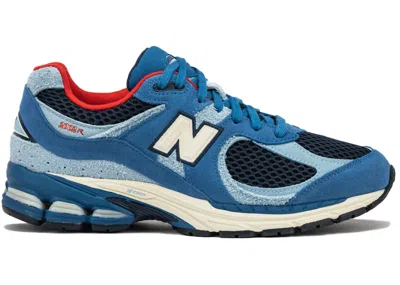 Pre-owned New Balance Men's  2002r Shoe Palace Sneakers In Volcanic Rocks/blue In Multi