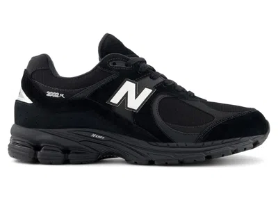 Pre-owned New Balance Men's  2002r Sneakers In Black/white In Multi