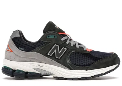 Pre-owned New Balance Men's  2002r Sneakers In Defense Green/natural Indigo In Multi