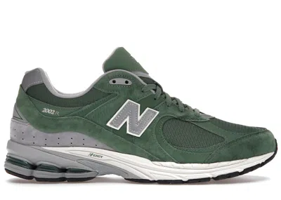 Pre-owned New Balance Men's  2002r Sneakers In Jade Green/grey/white