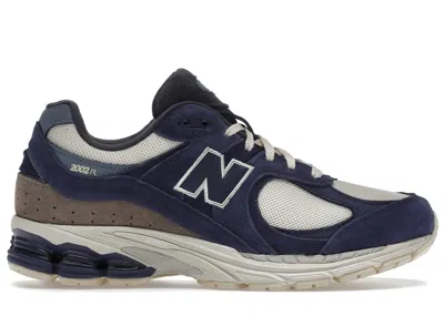 Pre-owned New Balance Men's  2002r Sneakers In Light Cream/purple In Multi