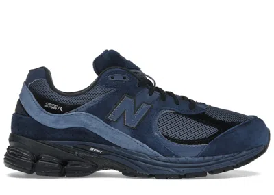 Pre-owned New Balance Men's  2002r Sneakers In Nb Navy Blue/vintage Indigo/black