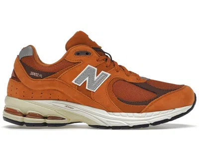 Pre-owned New Balance Men's  2002r Sneakers In Rust Oxide/white/grey In Multi