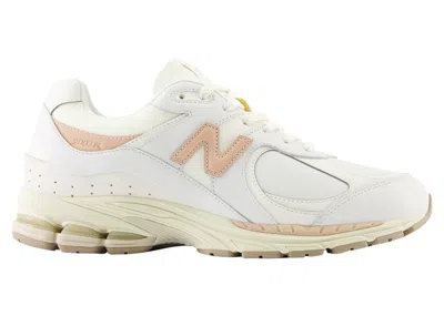 Pre-owned New Balance Men's  2002r Sneakers In White/vachetta Tan In Multi