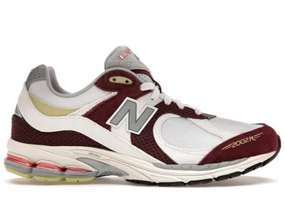 Pre-owned New Balance Men's  2002r Up There Backyard Legends Ii Sneakers In Maroon/white/grey