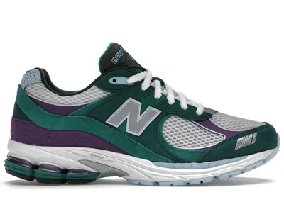 Pre-owned New Balance Men's  2002r Up There Backyard Legends Sneakers In Green/purple/grey