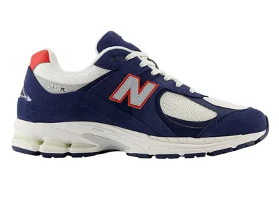 Pre-owned New Balance Men's  2002r Usa Sneakers In Navy Blue/red