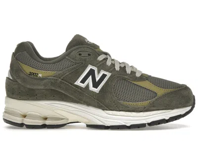 Pre-owned New Balance Men's  2002r Zalando Exclusive Sneakers In Olive/khaki