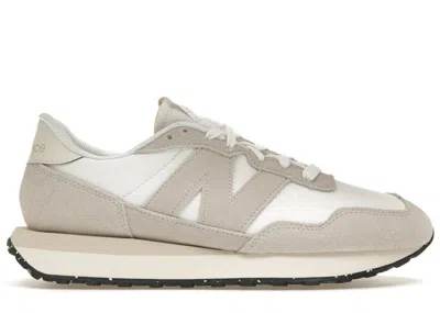 Pre-owned New Balance Men's  237 Sneakers In Sea Salt/white/black In Multi
