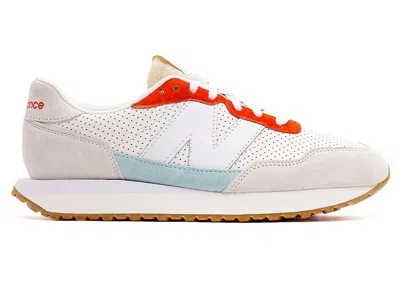Pre-owned New Balance Men's  237 Sneakers In White/ghost Pepper