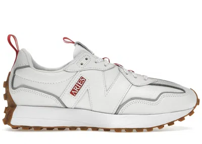 Pre-owned New Balance Men's  327 Aries Sneakers In White/red In Multi