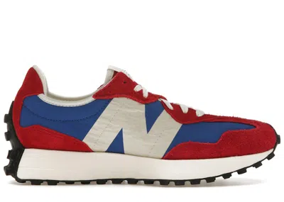 Pre-owned New Balance Men's  327 Blue Sneakers In Team Red/sea Salt