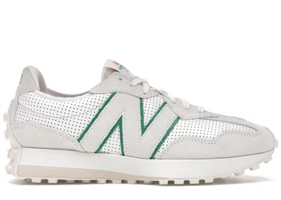 Pre-owned New Balance Men's  327 Casablanca Logo Sneakers In Grey/white/green