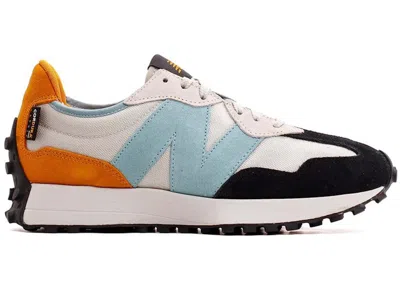 Pre-owned New Balance Men's  327 Cordura Madras Orange Sneakers In Moonbeam/madra Orange/sky Blue In Multi