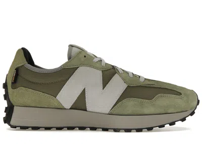 Pre-owned New Balance Men's  327 Cordura Sneakers In Dark Olivine In Green