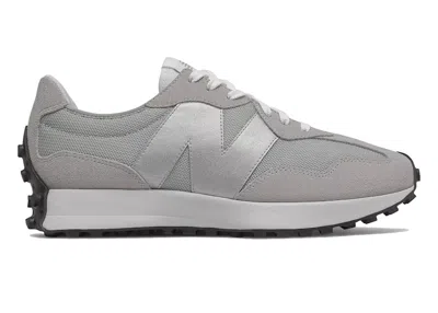 Pre-owned New Balance Men's  327 Grey Silver Sneakers In Rain Cloud/metallic Silver In Multi