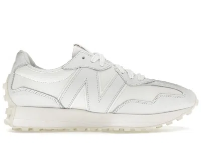 Pre-owned New Balance Men's  327 Leather Sneakers In White