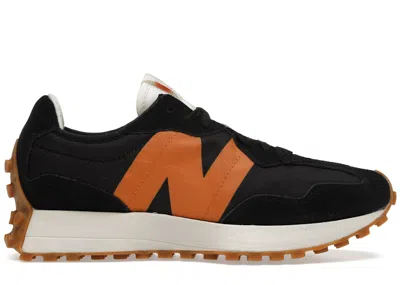Pre-owned New Balance Men's  327 Orange Sneakers In Black/muted Gold In Multi