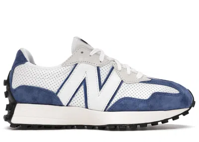 Pre-owned New Balance Men's  327 Primary Pack Blue Sneakers In White/atlantic