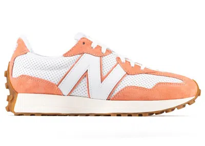 Pre-owned New Balance Men's  327 Primary Pack Sneakers In White/paradise Pink