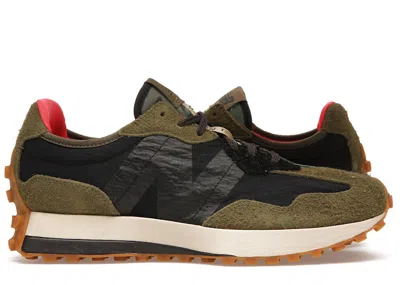 Pre-owned New Balance Men's  327 Sbtg X Limited Edt Urban Islander Sneakers In Military Green/black