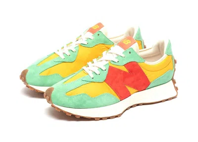 Pre-owned New Balance Men's  327 Size? Green Sneakers In Red/yellow/mint Green