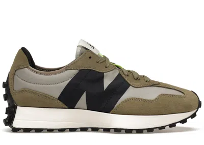 Pre-owned New Balance Men's  327 Sneakers In Aluminum/covert Green