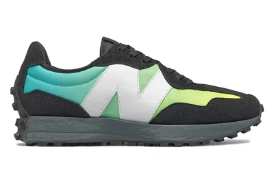 Pre-owned New Balance Men's  327 Sneakers In Black/summer Jade In Multi