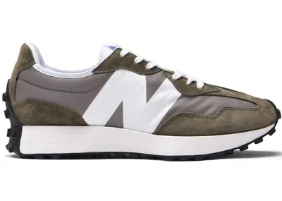 Pre-owned New Balance Men's  327 Sneakers In Khaki/white