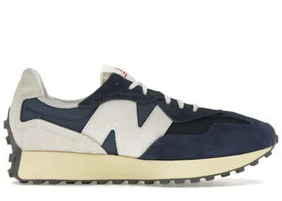 Pre-owned New Balance Men's  327 Sneakers In Navy Blue/grey In Multi