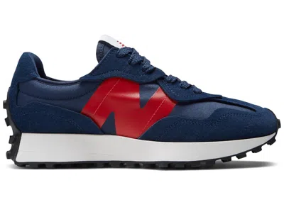 Pre-owned New Balance Men's  327 Sneakers In Navy Blue/true Red